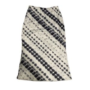 Ali express blue and white polka doted midi skirt